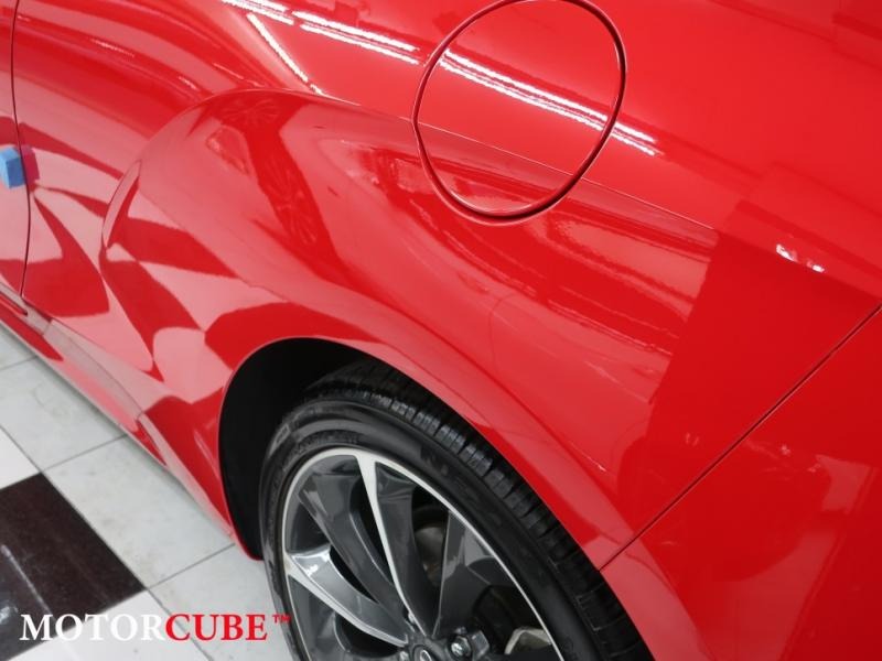 빨간 차 펜더 긁힘 수리 후