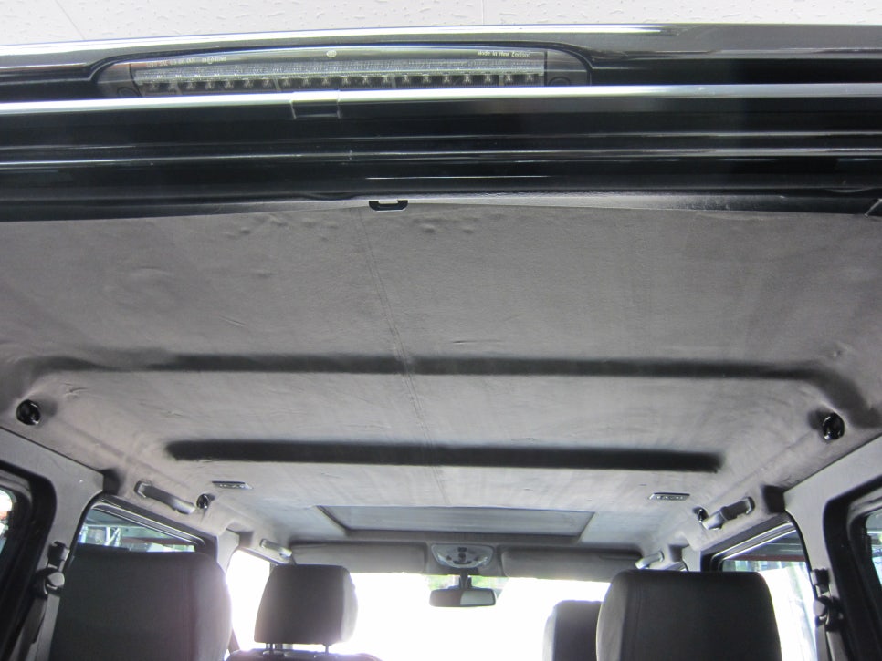 벤츠 G바겐 브라부스 광택코팅 완료 후 신차 같은 블랙 외관