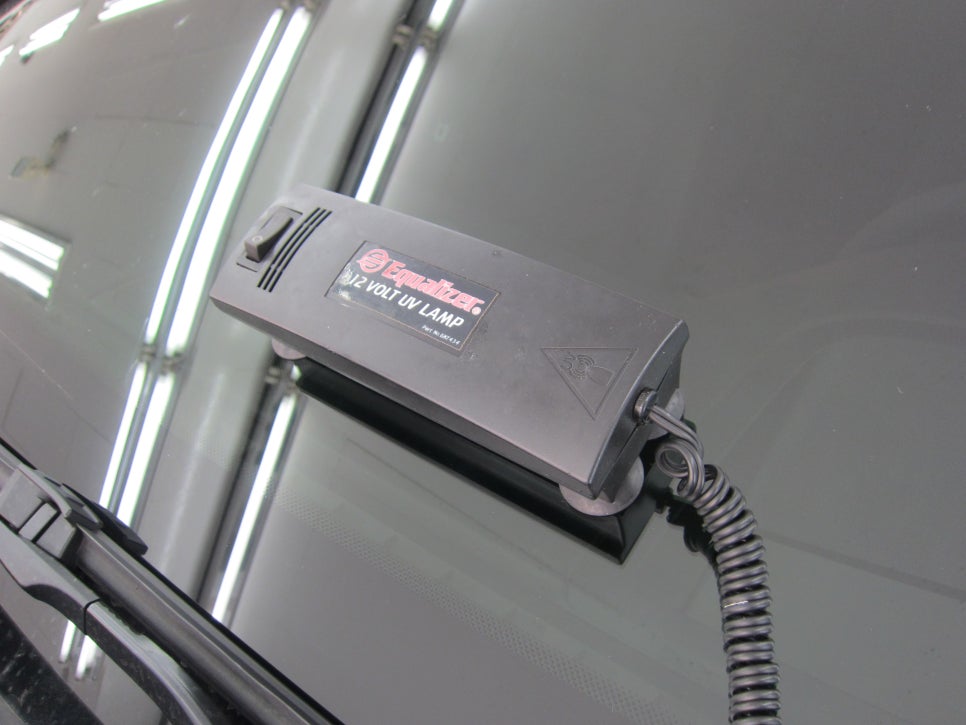 BMW 5시리즈 유리복원 시공 사진