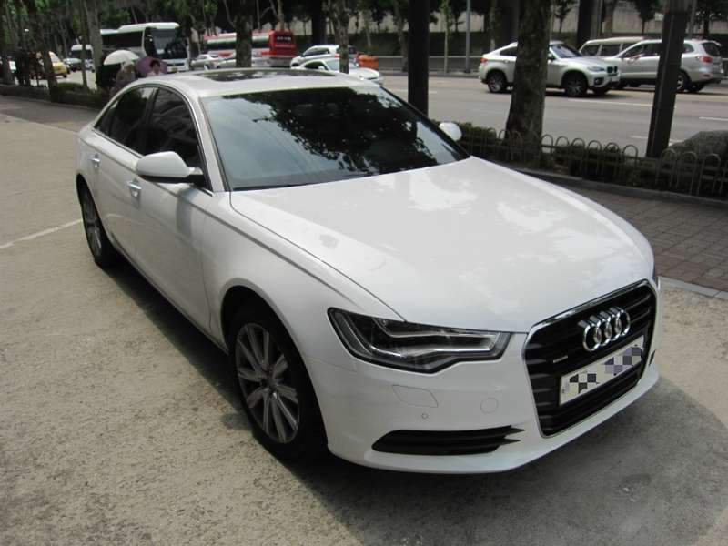 아우디 A6 뒤범퍼가 흠집이 생겼네요 수입차도색은 모터 시공 전