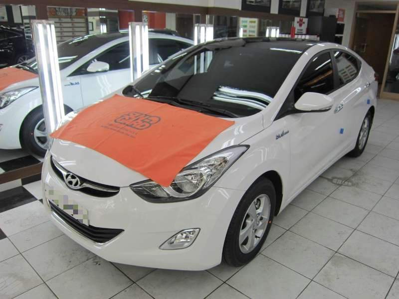 아반테MD 썬가드썬팅 측후면썬팅 전면썬팅 시공 전