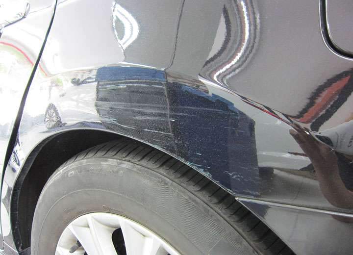 르노삼성 SM5 임프레션 외형복원 판금도색 보험수리 마 시공 전