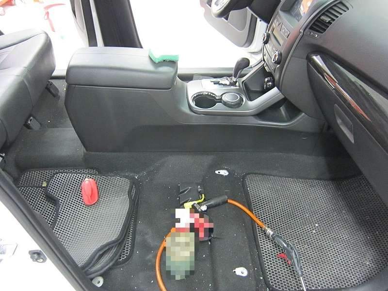 벤츠G500 실내 크리닝 작업 전 02