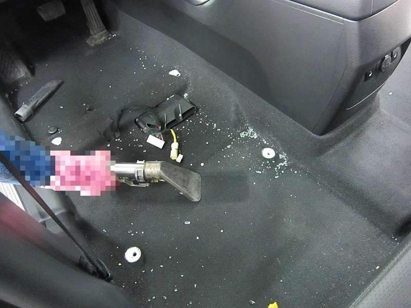 벤츠G500 실내 크리닝 작업 전 04