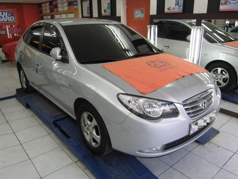 썬가드 기능성 열차단필름 아반테 K7시공 시공 후