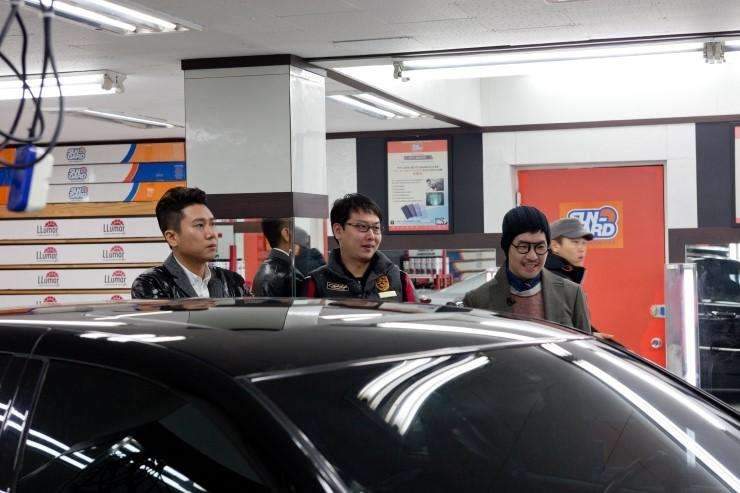 벤츠S500 판금·도색 시공 사진