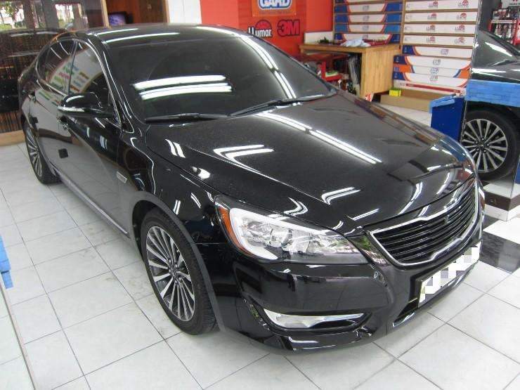 차앞유리 깨짐 유리복원 K7복원전과 후기 시공 전