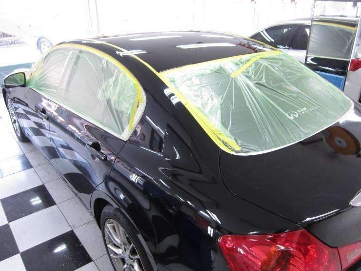 광택유리막코팅 인피니티G37 유리막코팅 말리브신차코팅 시공 전