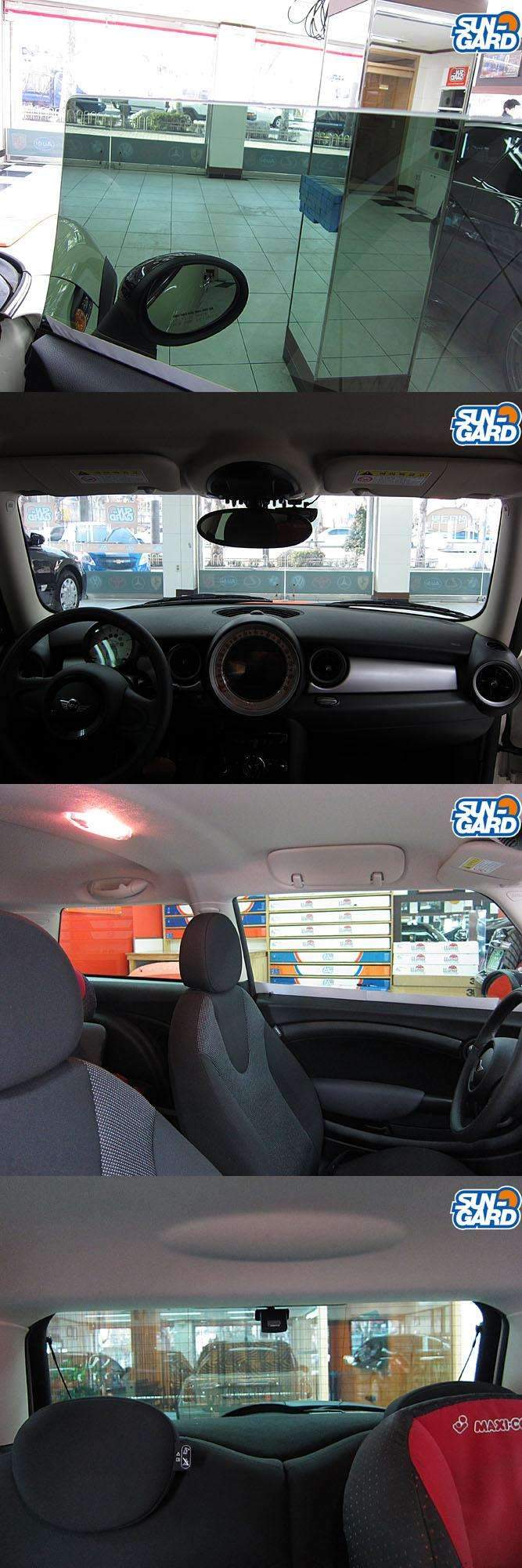 <수입차썬팅> IS/미니쿠퍼 열차단썬팅/루마썬팅/3M썬 시공 후