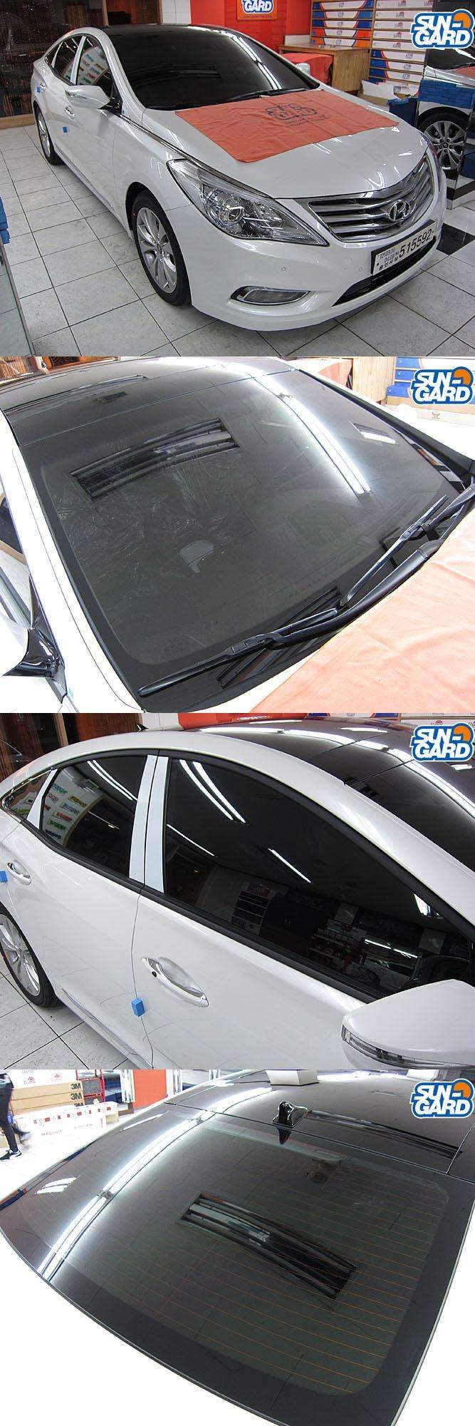 자동차열차단썬팅 루마/썬가드/3M썬팅 <모터큐브>에서  시공 전