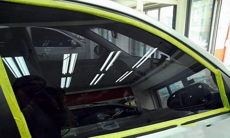 [마포구 모터큐브] 아반떼 자동차 유리발수코팅과 유막제 시공 전