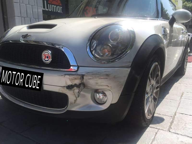 [마포구 본점 모터 큐브] MINI 사고 수리 앞 범퍼 시공 전