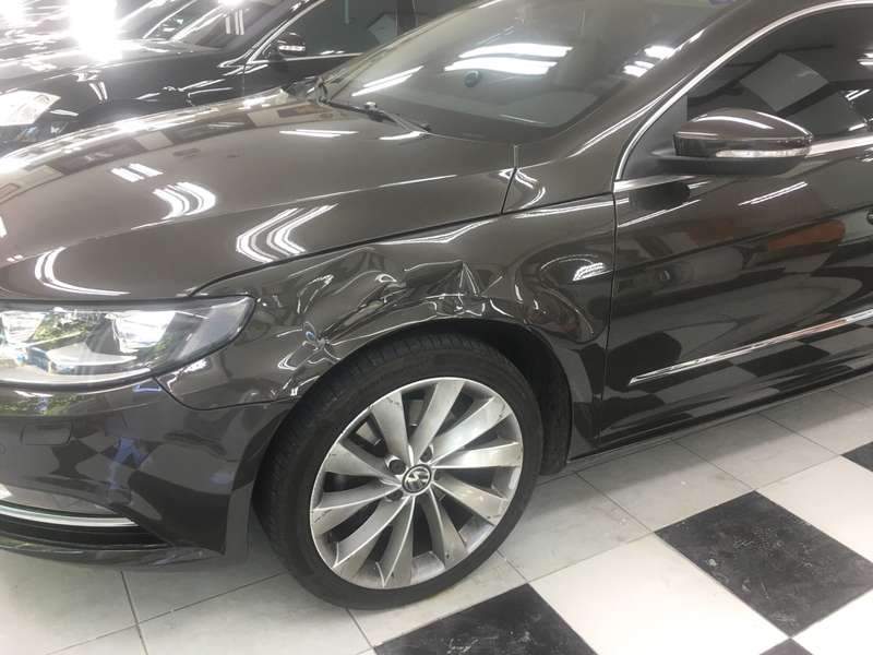 폭스바겐 CC 프런트 덴트 복원 덴트 시공 사진