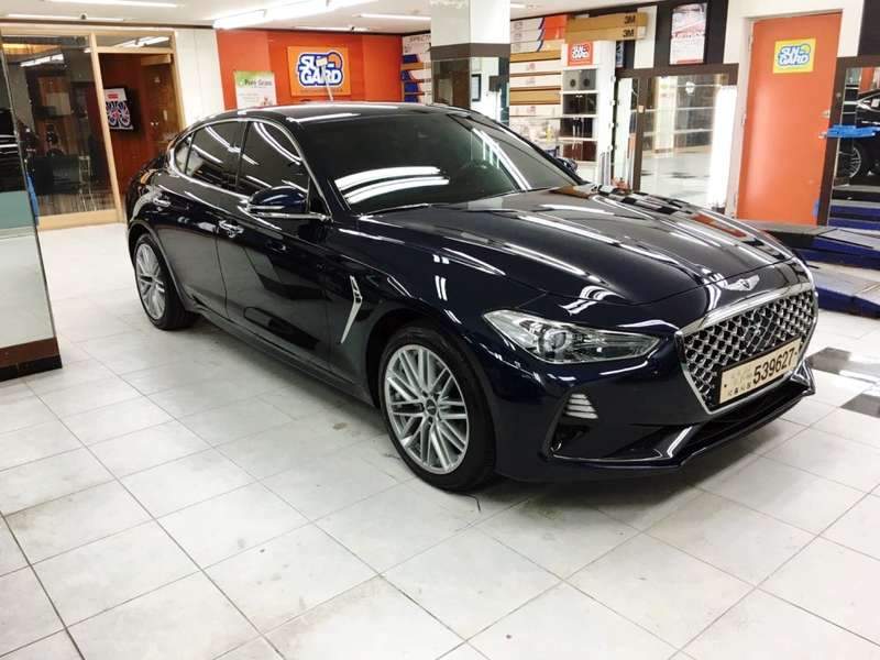 제네시스 G70 덴트 시공 사진