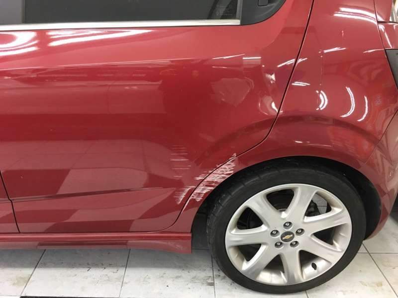 [마포구 본점 모터큐브] 쉐보레 아베오 RS 덴트 복원 시공 전