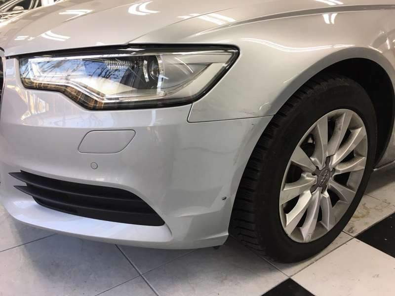 [마포구 본점 모터큐브] 아우디 A6 앞 범퍼, 펜더  시공 전