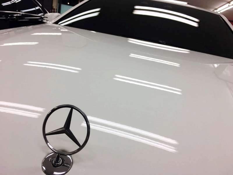 벤츠 E300 덴트 시공 사진