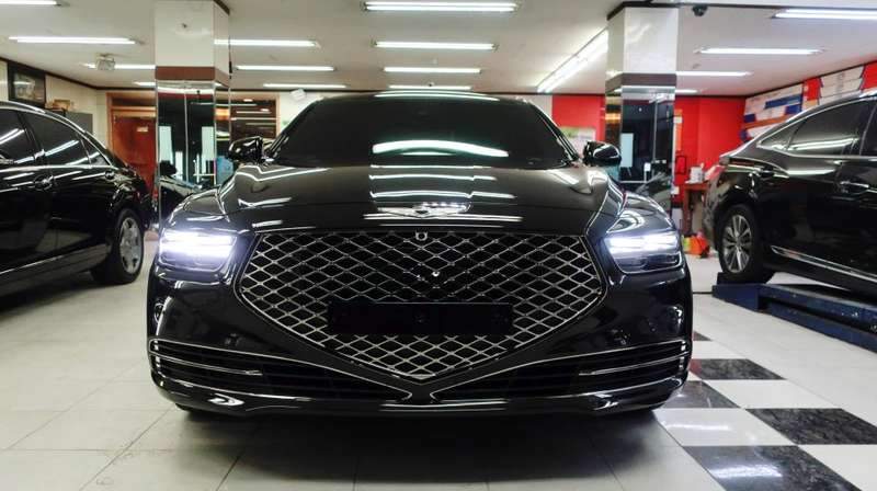 [마포구 본점 모터큐브] 제네시스 G90 신차 유리막  시공 전