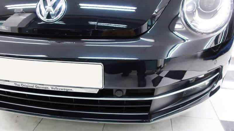 폭스바겐 더 비틀 앞 범퍼 덴트 덴트 시공 사진