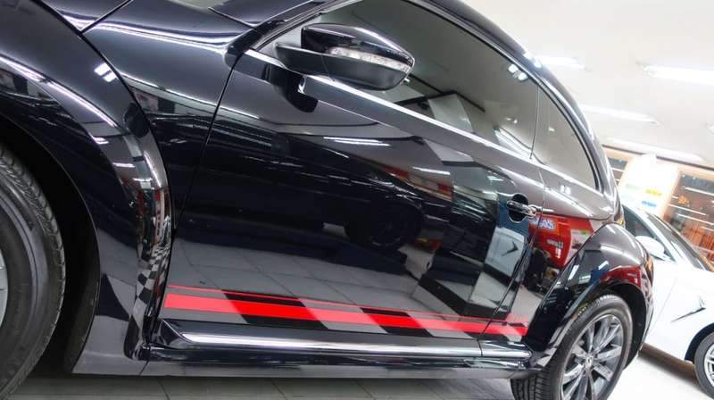 폭스바겐 더 비틀 앞 범퍼 덴트 덴트 시공 사진