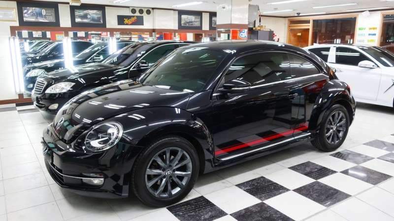 폭스바겐 더 비틀 앞 범퍼 덴트 덴트 시공 사진