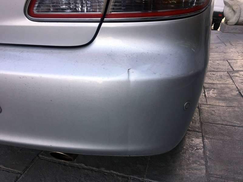 [마포구 본점 모터큐브] 렉서스 뒤 범퍼 복원 가격도  시공 전