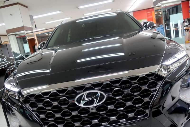 싼타페 유리막 코팅 시공 사진