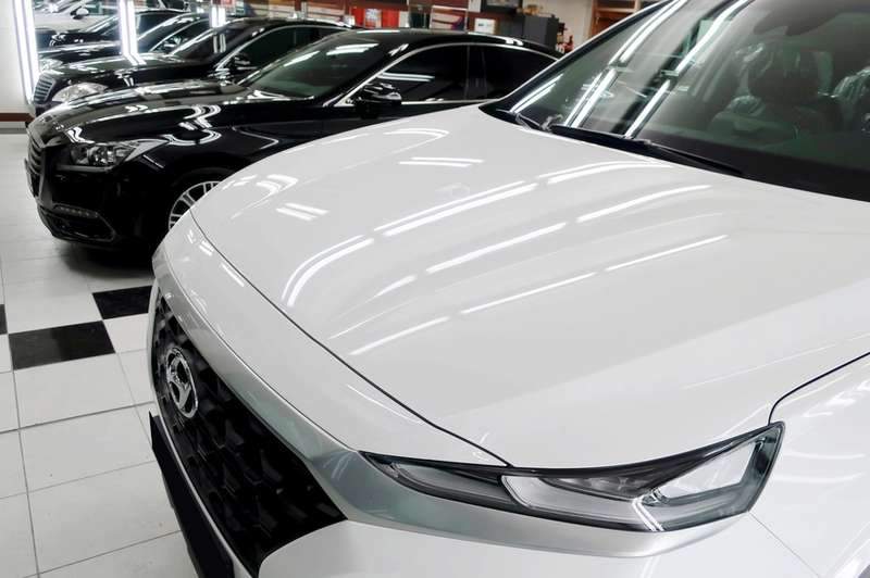 싼타페 유리막 코팅 완성 후 04