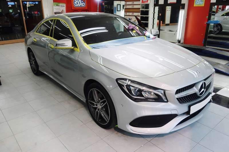 [마포구 본점 모터큐브] 벤츠 CLA220 생활 스크래치를 광택으로.