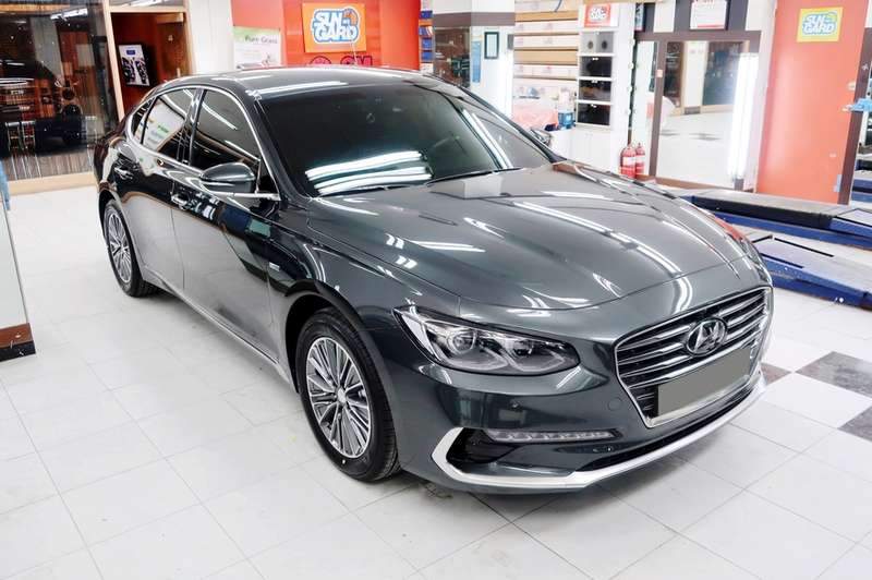 그랜저 유리막 코팅 시공 사진