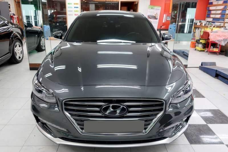 그랜저 유리막 코팅 시공 사진