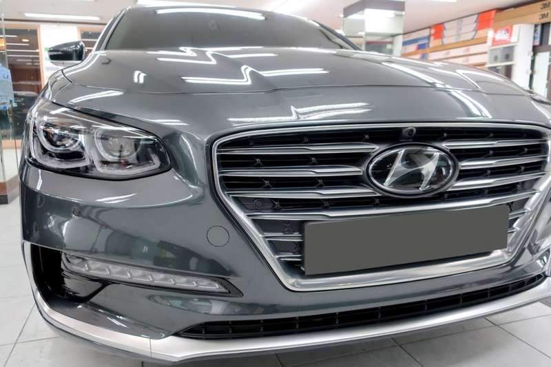 그랜저 유리막 코팅 시공 사진