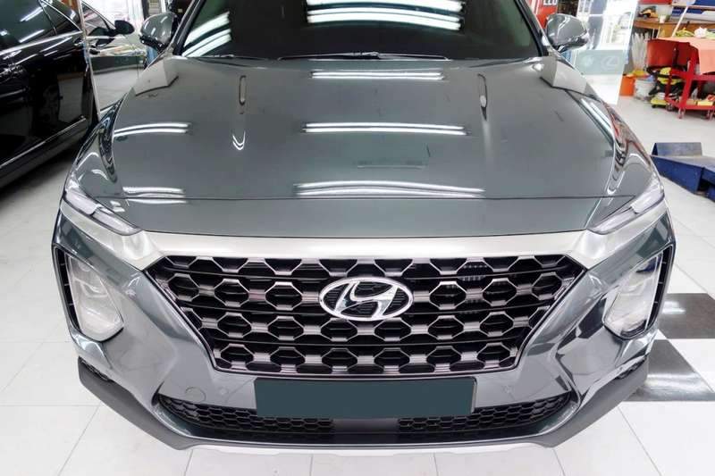 싼타페 유리막 코팅 시공 사진