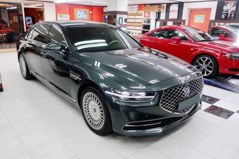 [마포구 본점 모터큐브] 제네시스 G90 초발수 유리막 코팅