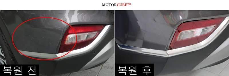 싼타페 덴트 시공 사진