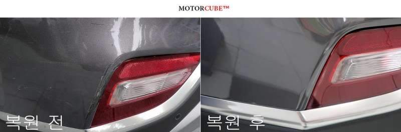 싼타페 덴트 시공 사진