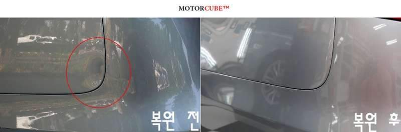 아우디 A6 덴트 시공 사진