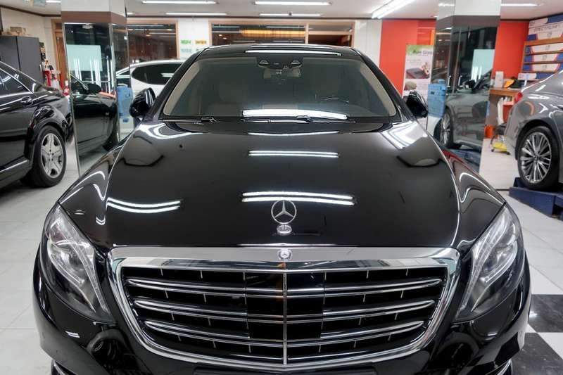 마포구 벤츠 마이바흐 S600 전면 유리 썬팅 시공 후