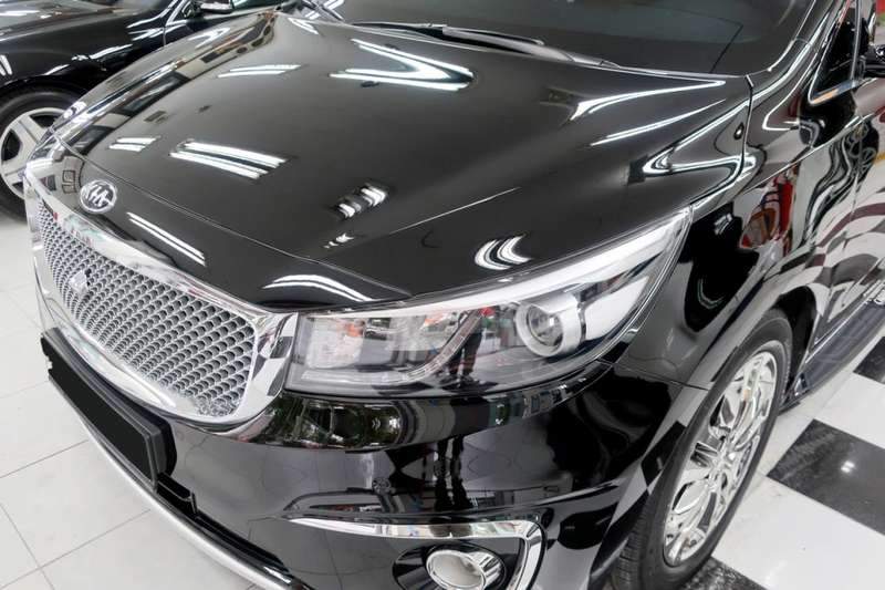 카니발 유리막 코팅 시공 사진