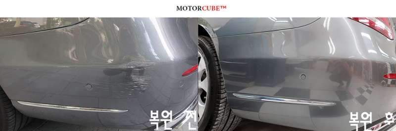 벤츠 E300 덴트 시공 사진