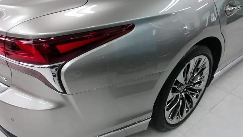 마포구 렉서스 LS500 뒤 펜더, 뒤 범퍼 덴트 복원 시공 후