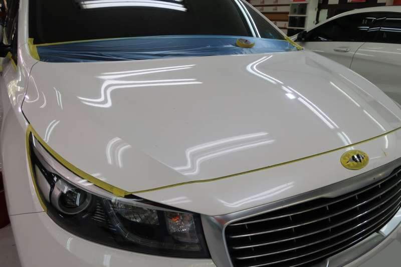 마포구 카니발 하이 리무진 광택 복원 시공 전