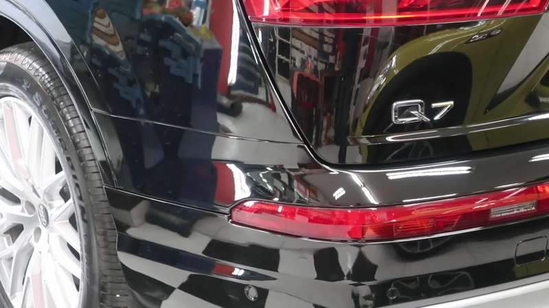 마포구 덴트 광택 전문점에서 아우디 Q7 덴트 광택 복 시공 후