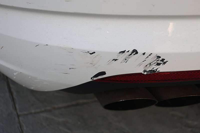 마포구 폭스바겐 파사트 CC 뒤 범퍼 덴트 복원 후 전 시공 후