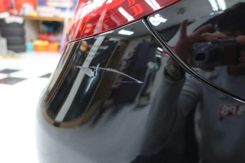 벤츠 E300 덴트 시공 사진