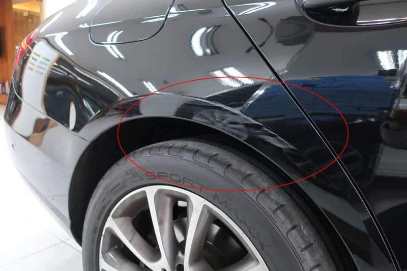 벤츠 E300 덴트 시공 사진