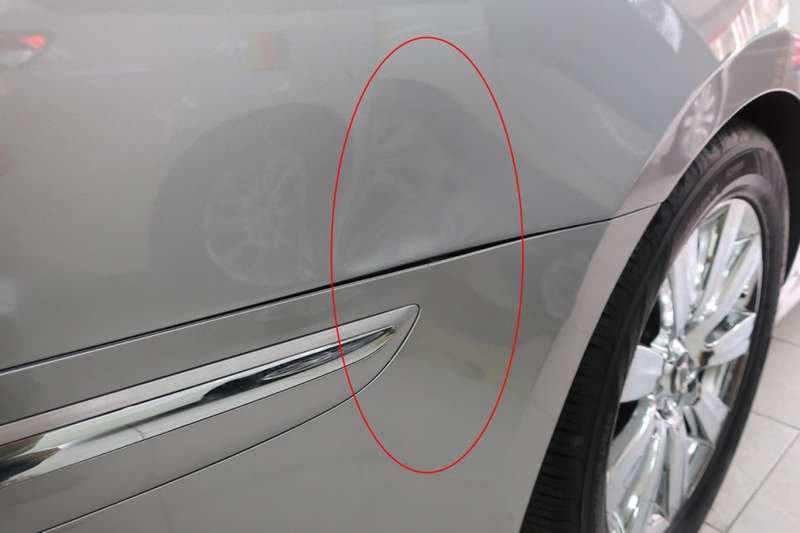 마포구 덴트 광택 전문점에서 에쿠스 범퍼 펜더 복원. 시공 전