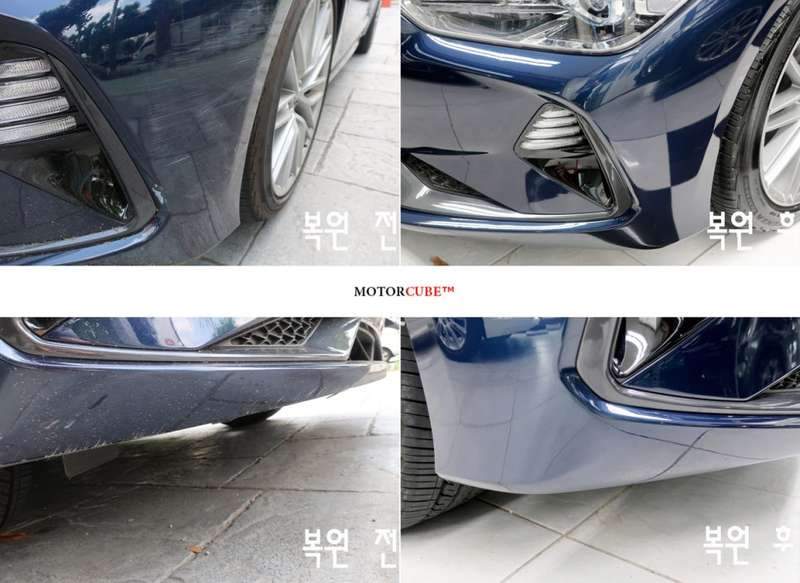 제네시스 G70 덴트 작업 전 04