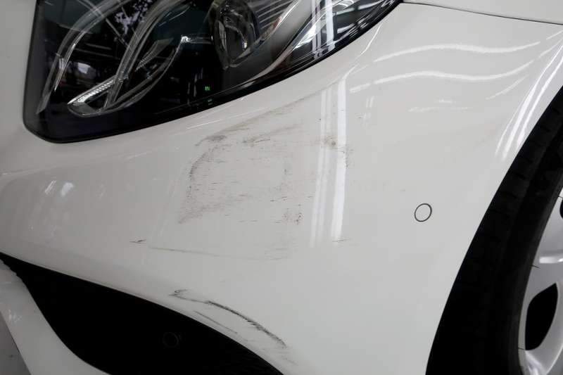 벤츠 E200 덴트 시공 사진