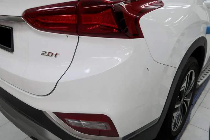 싼타페 덴트 작업 전 04